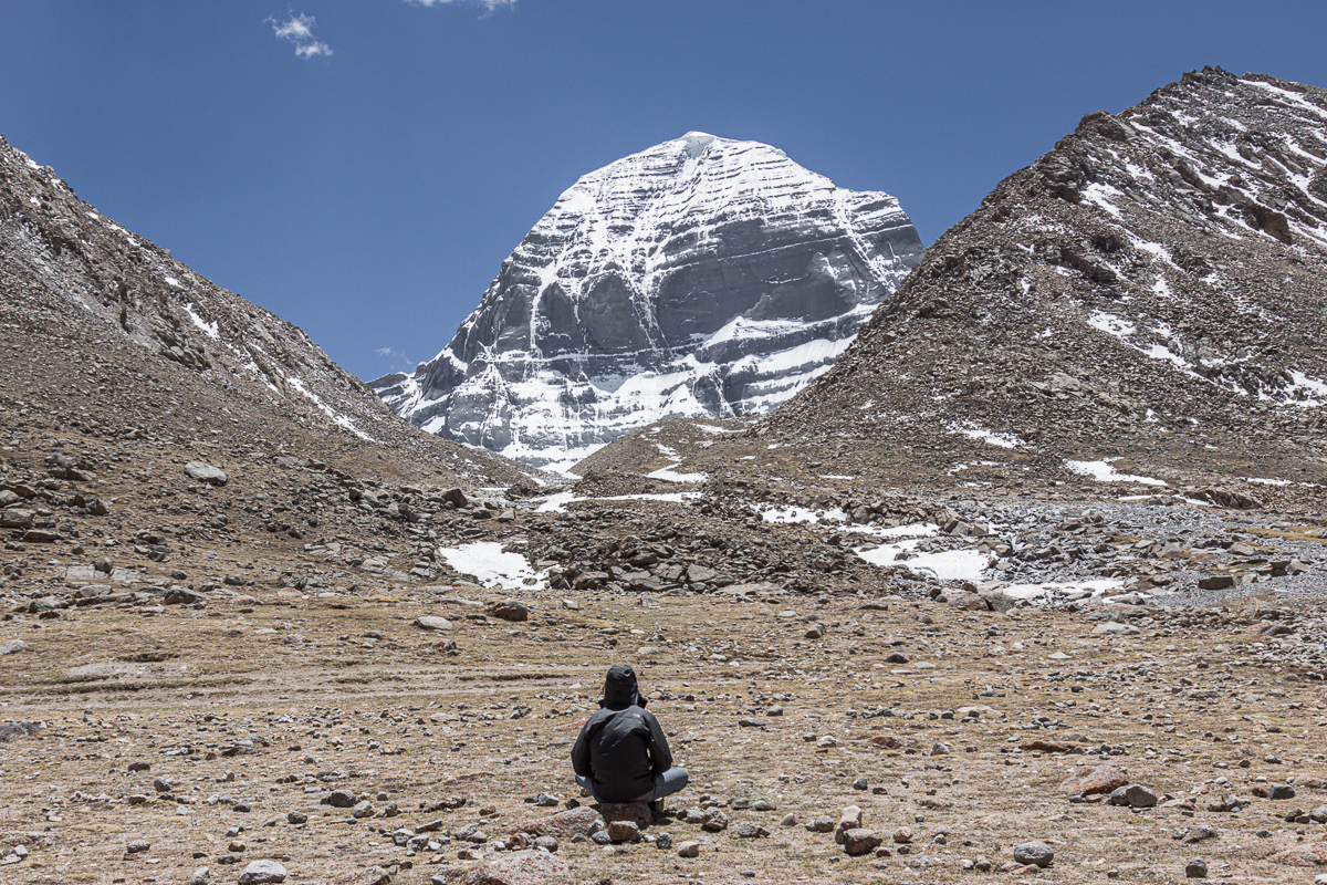 Mediteren aan de noordzijde van Mount Kailash