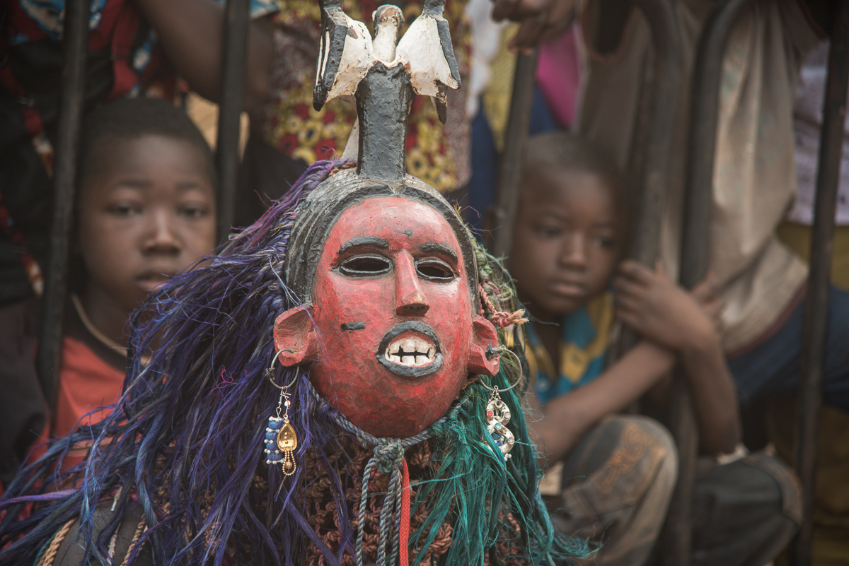 Masker uit Koin in Burkina Faso
